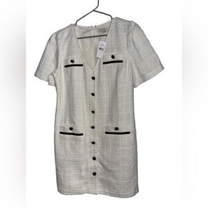 NWT Loft Tweed Short Sleeve Mini Dress Size 6